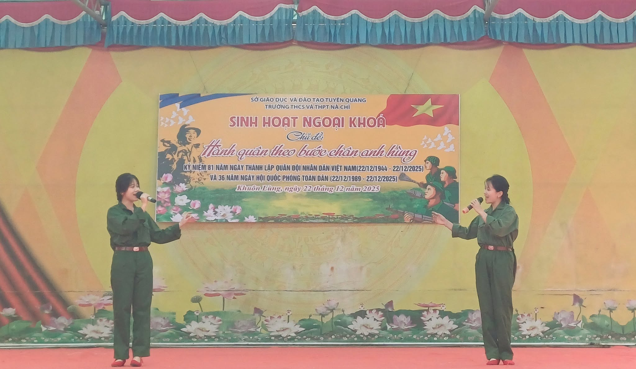 Sinh hoạt ngoại khóa “Hành quân theo bước chân anh hùng”