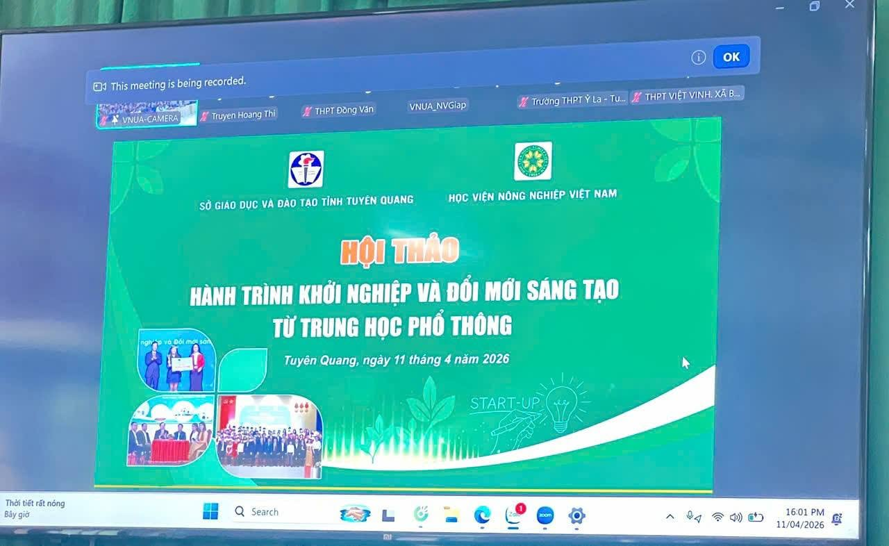 Hành trình khởi nghiệp và đổi mới sáng tạo từ THPT